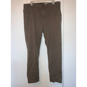 Men's AG Adriano Goldschmied The Caden Tailored Trousers Waist 32 Brown